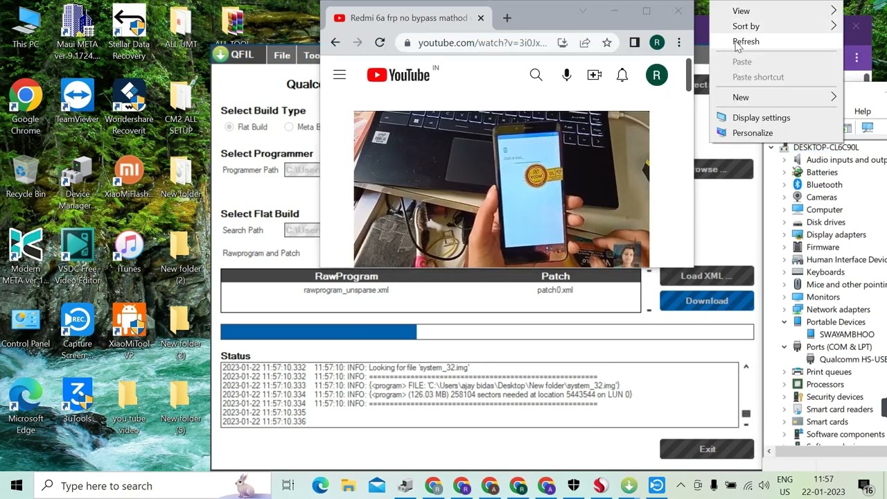 vivo v7 plus (1716) dead after flash by tested flash file || vivo v7 plus (1716)  flash by Qfil tool