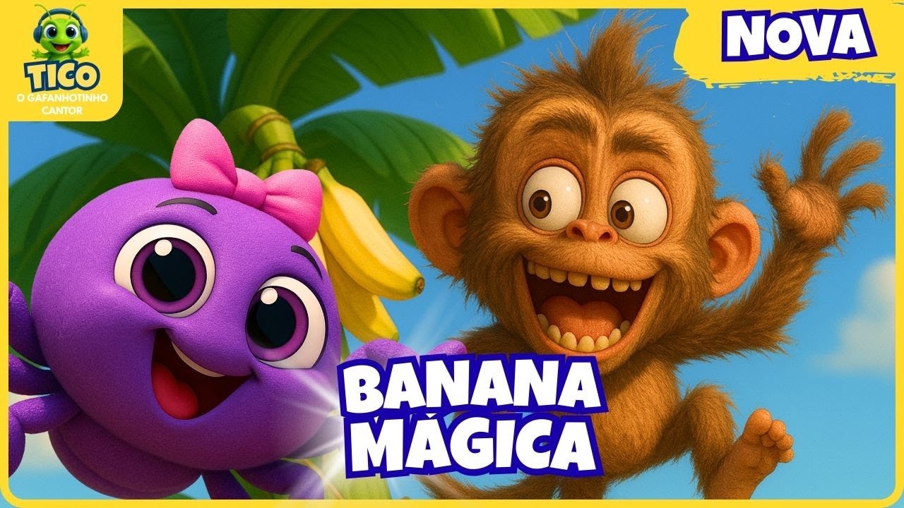 🙊 🍌 Tico, o Macaco e a Banana Perdida! 🍌🦗 Aventura Musical