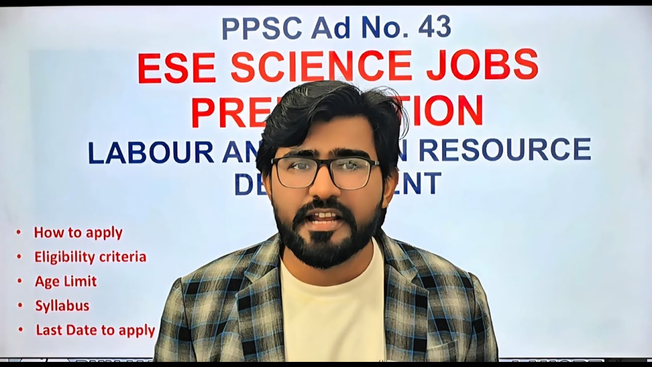 PPSC ESE Science Preparation 2025 | Complete Syllabus + Past Papers + Best Books