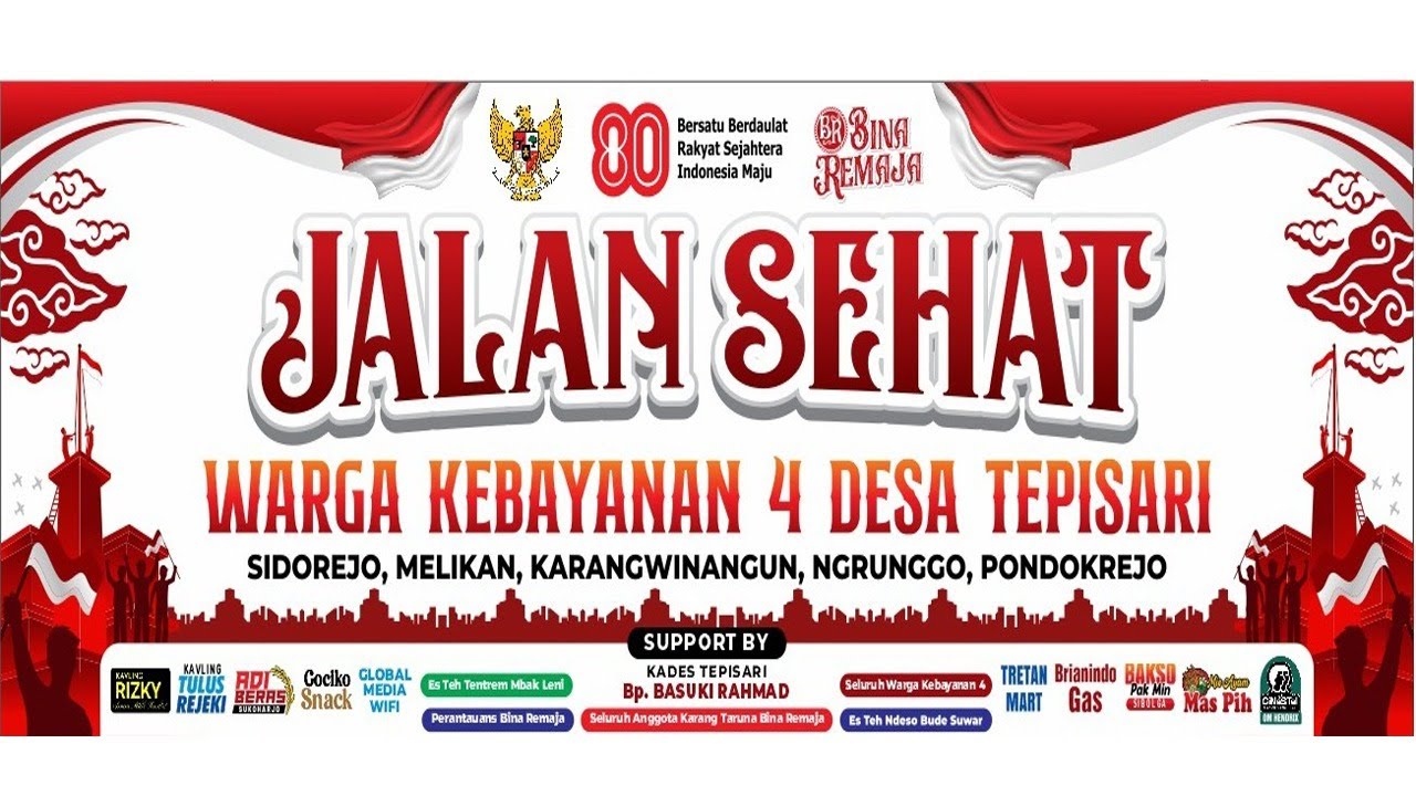 🔴LIVE JALAN SEHAT WARGA KEBAYANAN 4 DESA TEPISARI