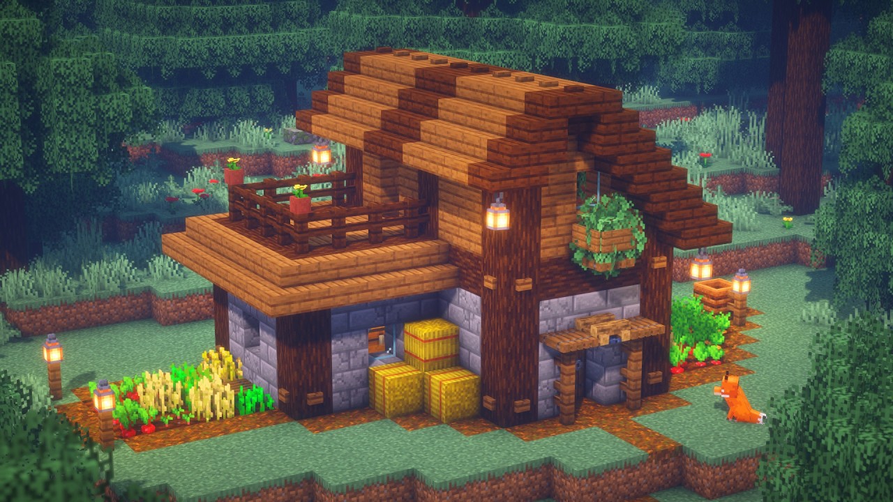 Minecraft | Let's Build a Rustic Spruce Cabin