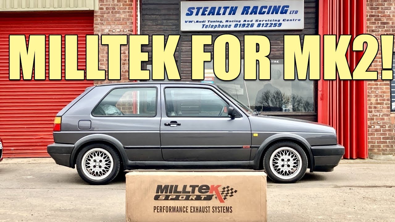 MILLTEK EXHAUST for Mk2 VW Golf GTI 8v-SOUNDS + LOOKS SO GOOD! #GTI #VW