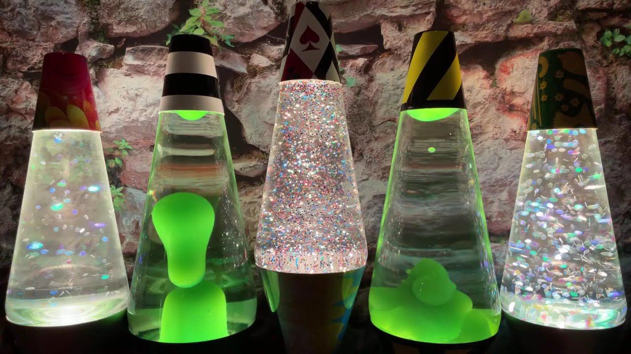 🔴 Panoramic Soundscapes Glitter and Green Lava Lamps Live Stream ✨🌋🟢