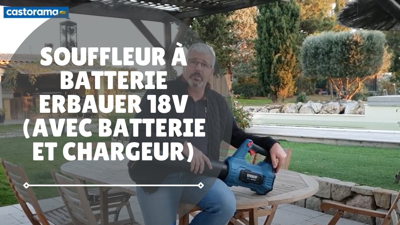 Avis consommateur: Souffleur à batterie Erbauer 18V (avec batterie et chargeur)