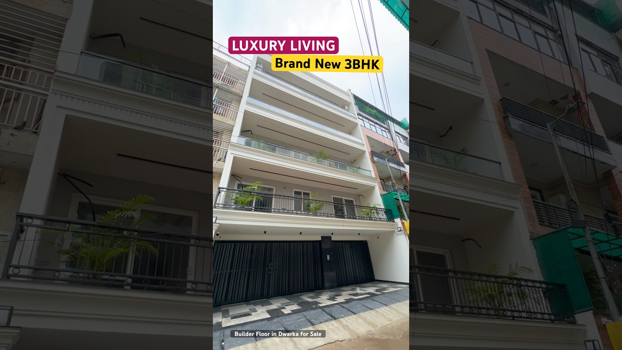 Fresh 3BHK Independent Floor in Sec 8 Dwarka for Sale | Modern Design 