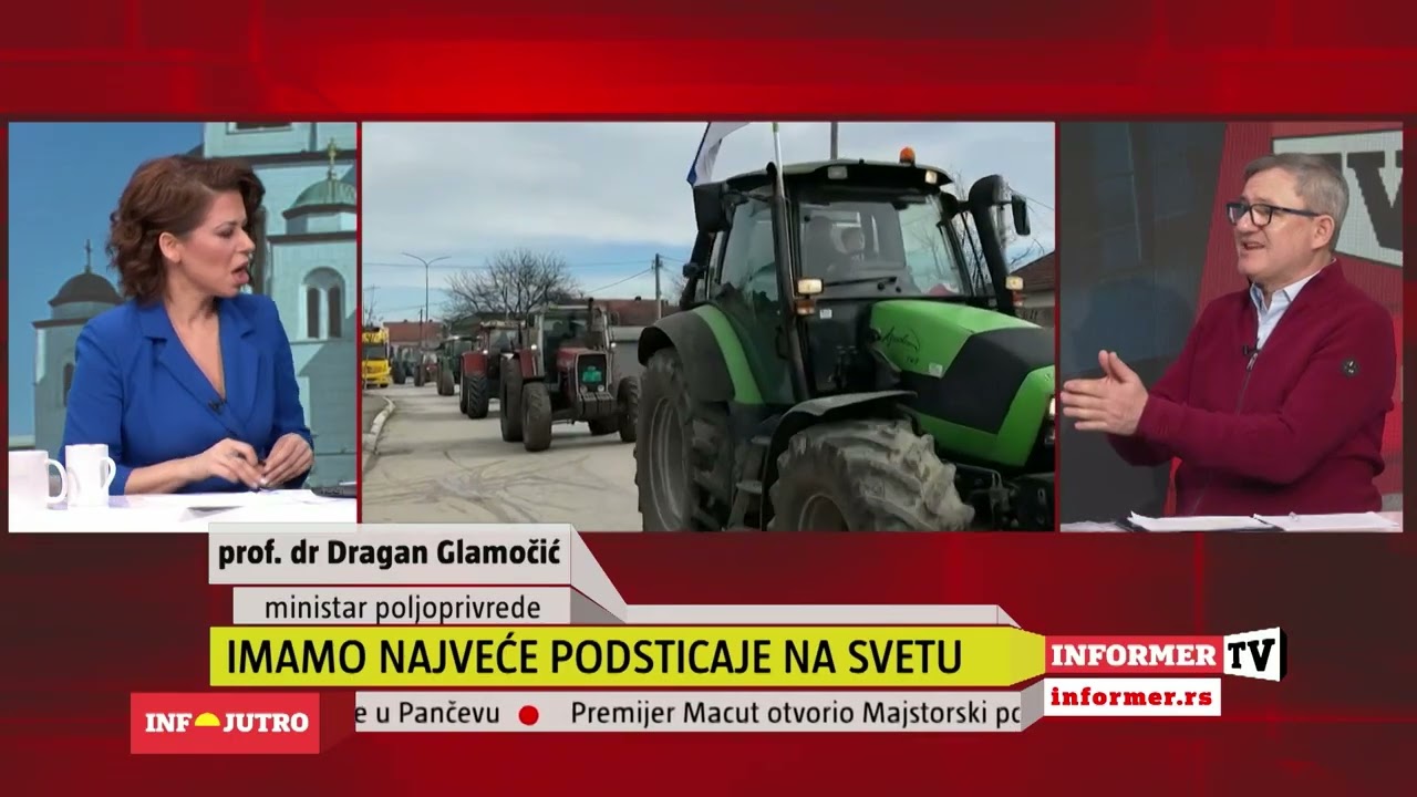 INFO JUTRO - Protest poljoprivrednika
