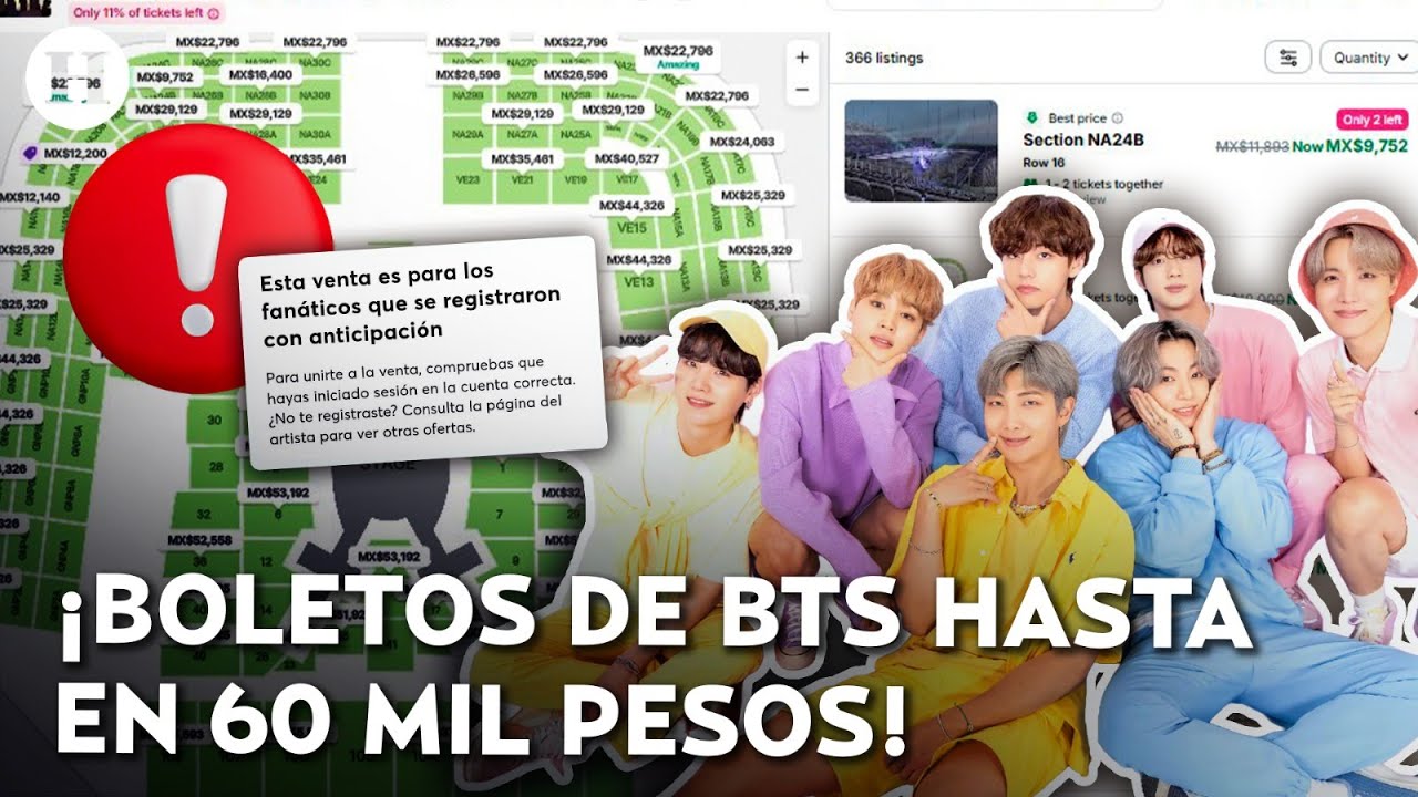 &iexcl;Preventa de boletos para BTS desata pol&eacute;mica e indignaci&oacute;n! Denuncian fallas y reventas millonarias