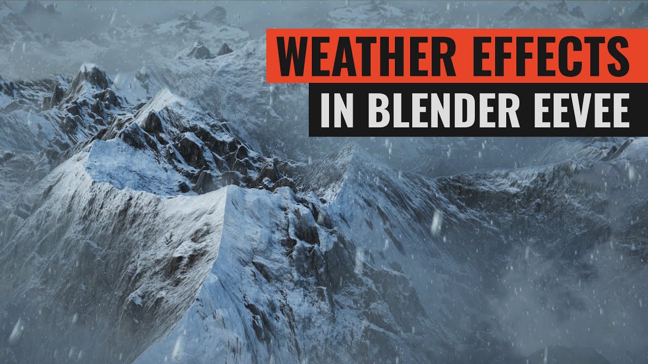 Погодные эффекты в Blender EEVEE