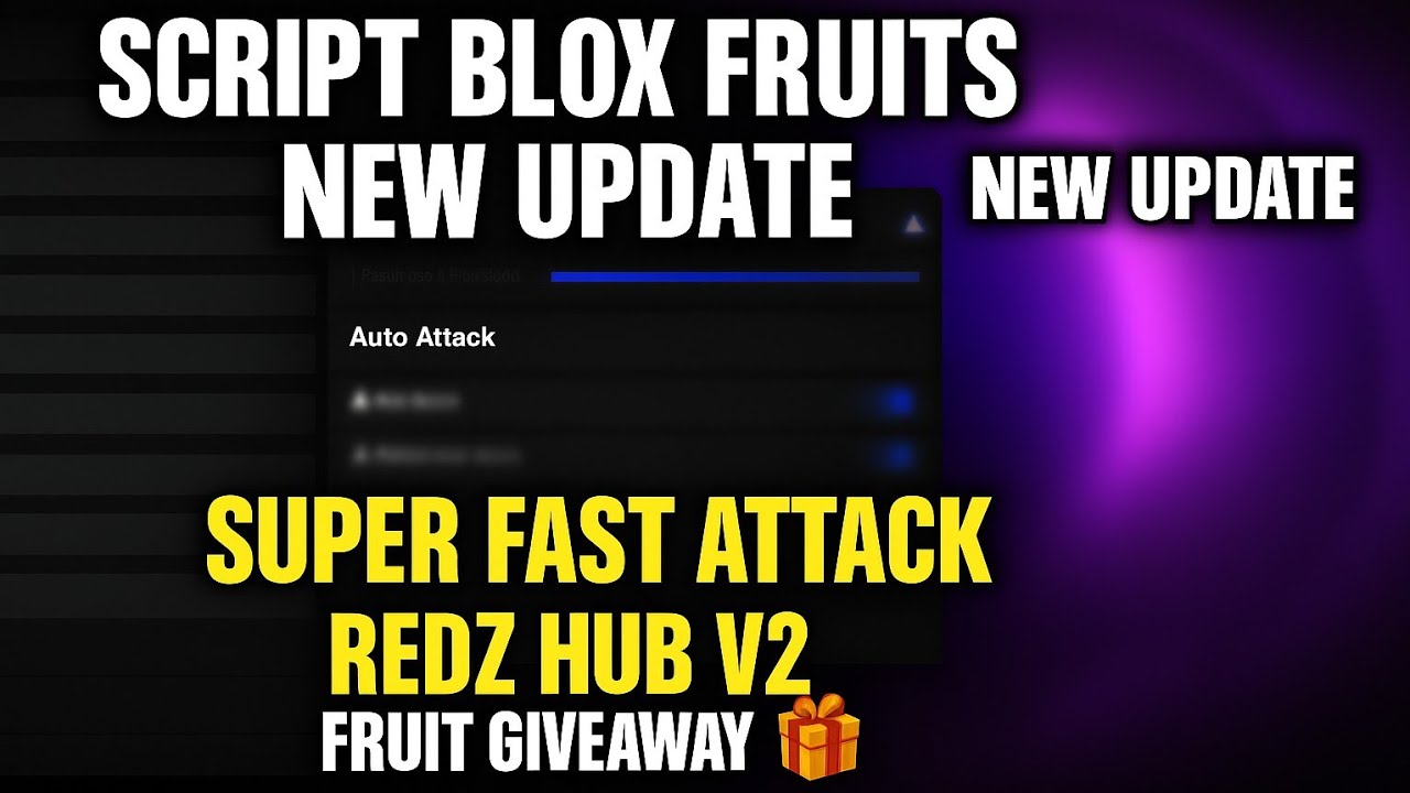 Redz Hub V2🔥 | Super Fast Attack Update 💥 | Fruit Giveaway 🎁 | Blox Fruits Script