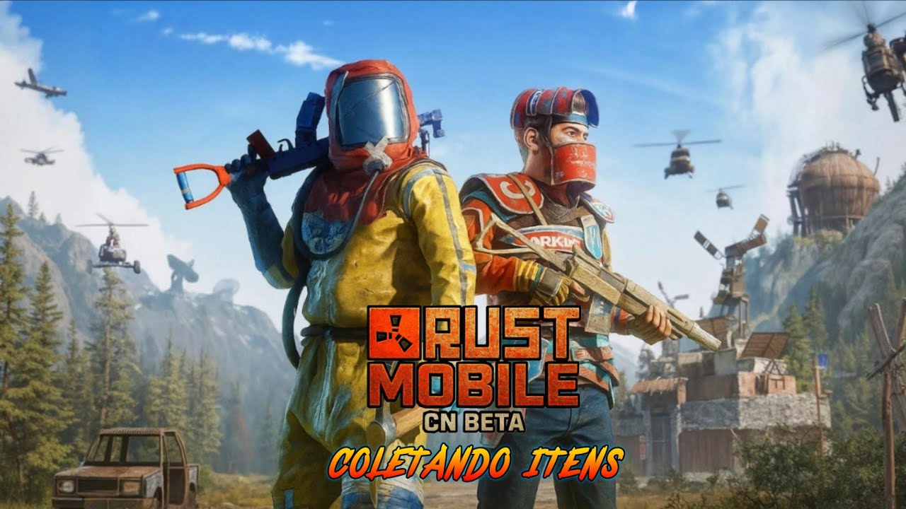 Coletando itens no - Rust Mobile CN BETA Gameplay 