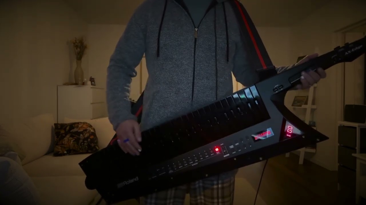 Improvising while accompanying myself on keytar
