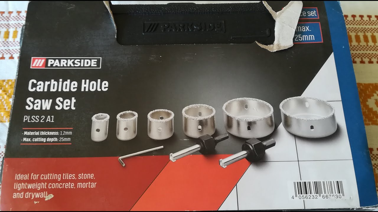 Parkside PLSS2 A1  karbidne krune za građevinske materijale.