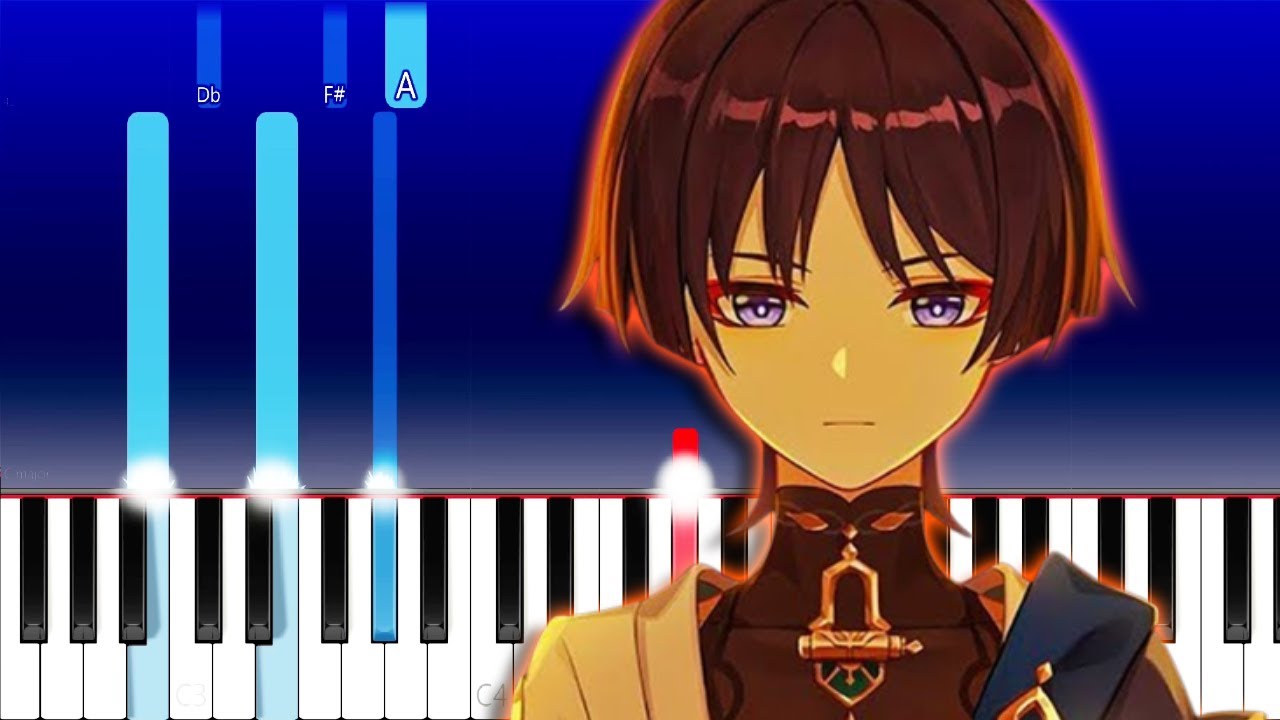 Wanderer Ashes - Genshin Impact Theme Song (Piano Tutorial)