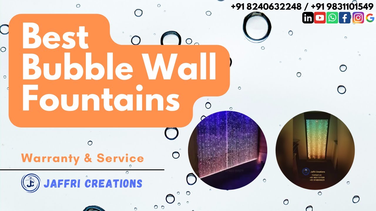 Best Bubble Wall LED Designs in India | Indoor Wall Fountain | Jaffri Creations