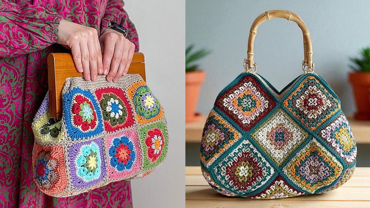 Latest And Demanding Free Crochet Patterns Crochet 🧶 Handbags Unique Design For Woman's 