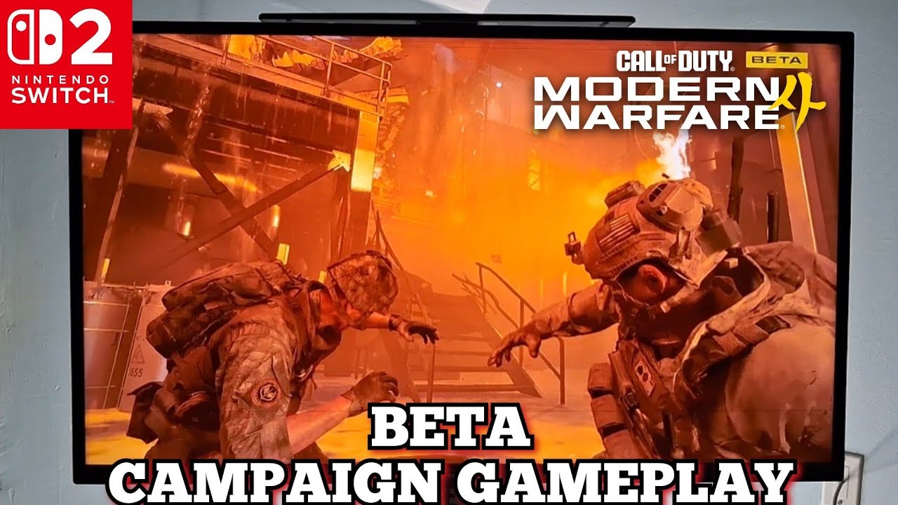 Call Of Duty Modern Warfare 4 Switch 2 BETA | Docked Campaign Gameplay On 4K TV