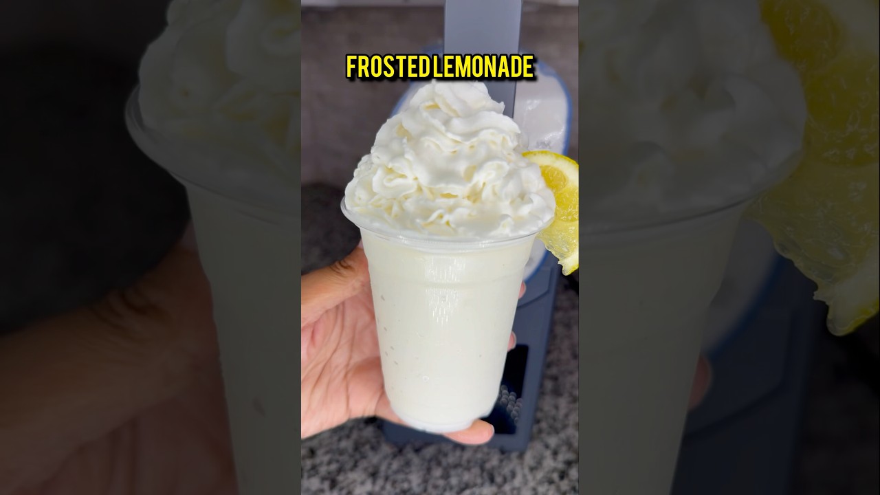 HOMEMADE CHICK FILA FROSTED LEMONADE🍋 | MADE IN MY INOVIVA SLUSHIE MACHINE❤️&zwj;🔥 #slushie