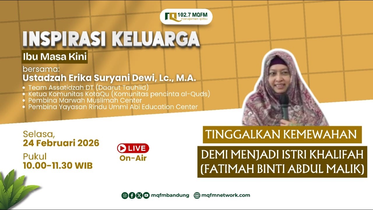 Ibu Masa Kini | Tinggalkan Kemewahan Demi Menjadi Istri Khalifah (Fatimah binti Abdul Malik)