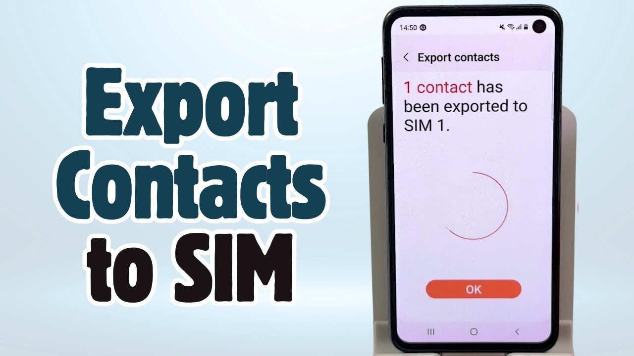 How to Copy Contacts from Android to SIM Card - Full Tutorial