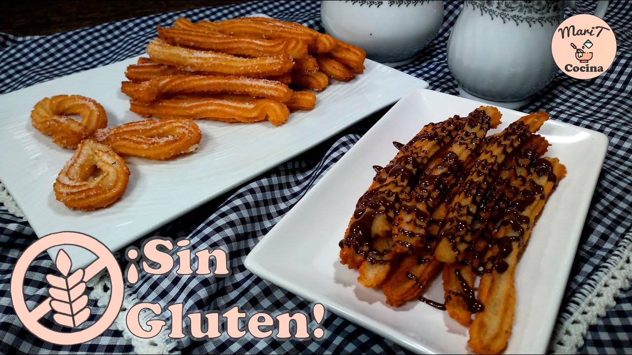 Churros Caseros SIN GLUTEN  ¡ La Receta mas Fácil del Mundo ! Crujientes y Deliciosos MariTCocina