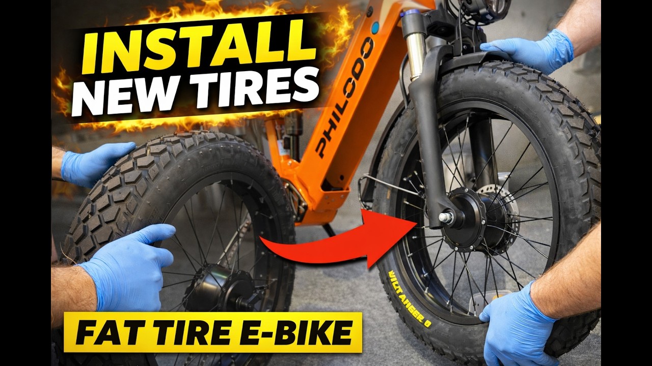 How to Install Fat Tires on a Fat Tire Electric Bike (Step-by-Step) | Philodo Falcon