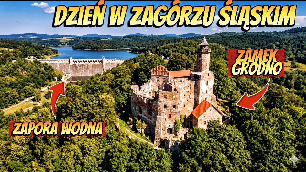 GRODNO I ZAMEK GRODNO I JEZIORO BYSTRZYCKIE 2026 | Zagórze Śląskie: Walking Tour 🇵🇱
