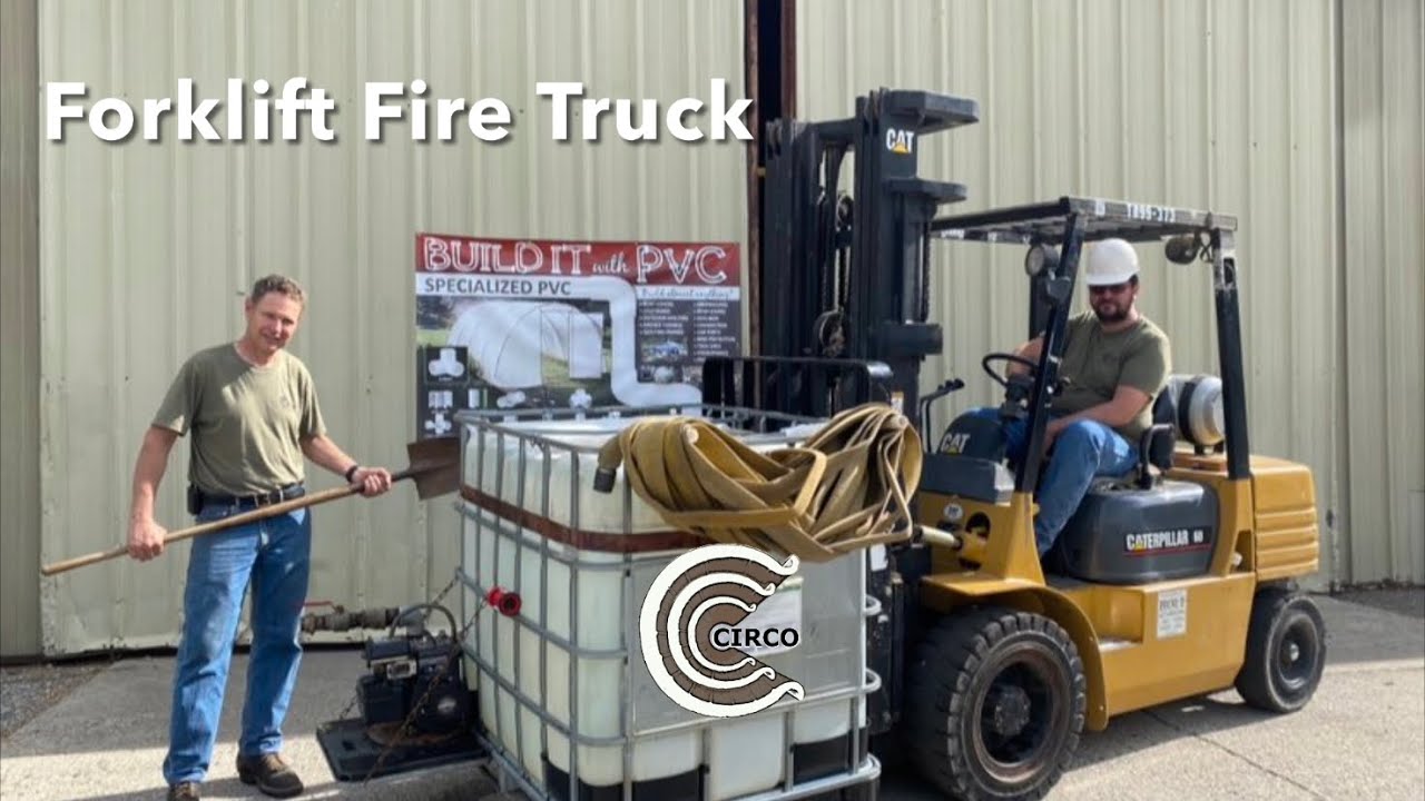 Forklift Fire Truck / Skid Mount Firefighting Pump, Water Tender