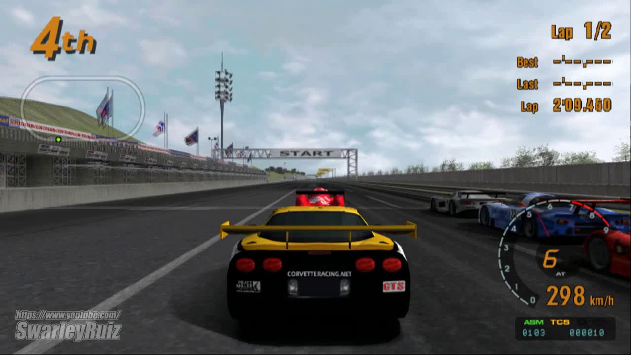 Gran Turismo 3 A-Spec PS2 | Test Course | Chevrolet Corvette C5R '00