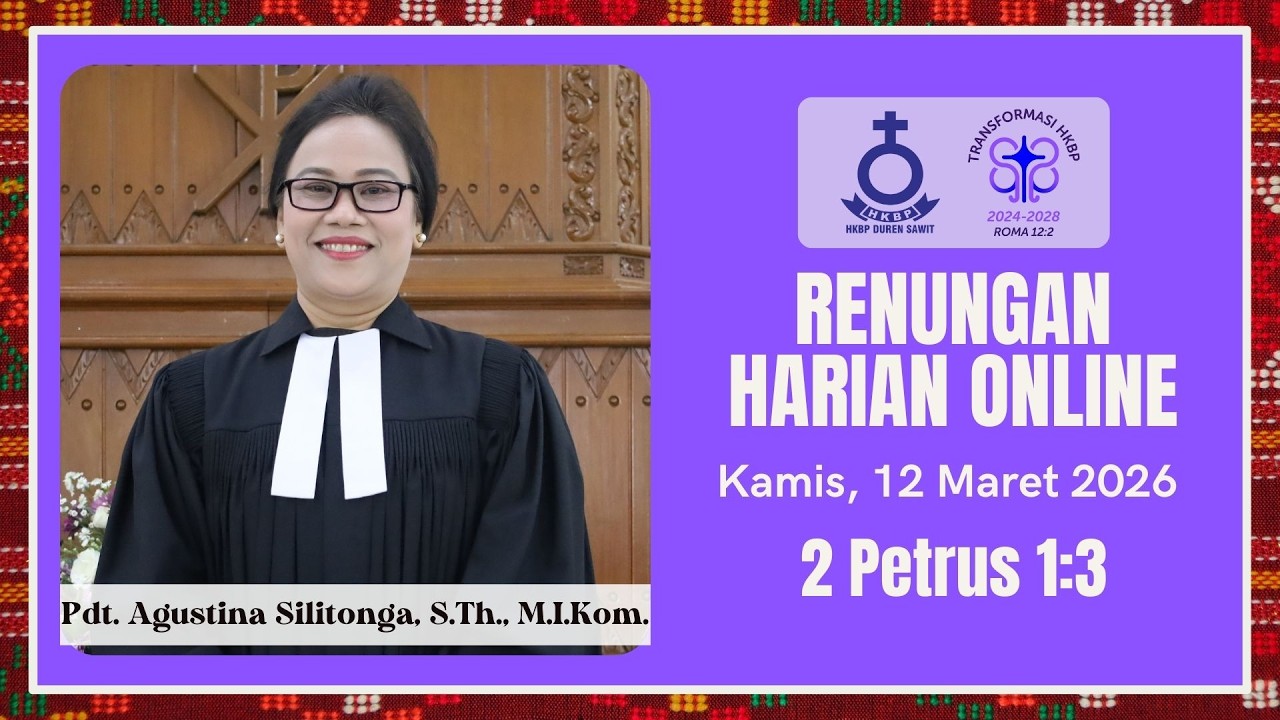 Renungan Harian Online HKBP Duren Sawit 12 Maret 2026