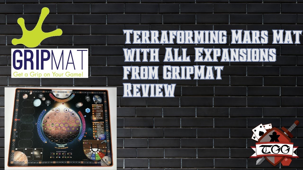 Terraforming Mars Mat with All Expansions from GripMat Review