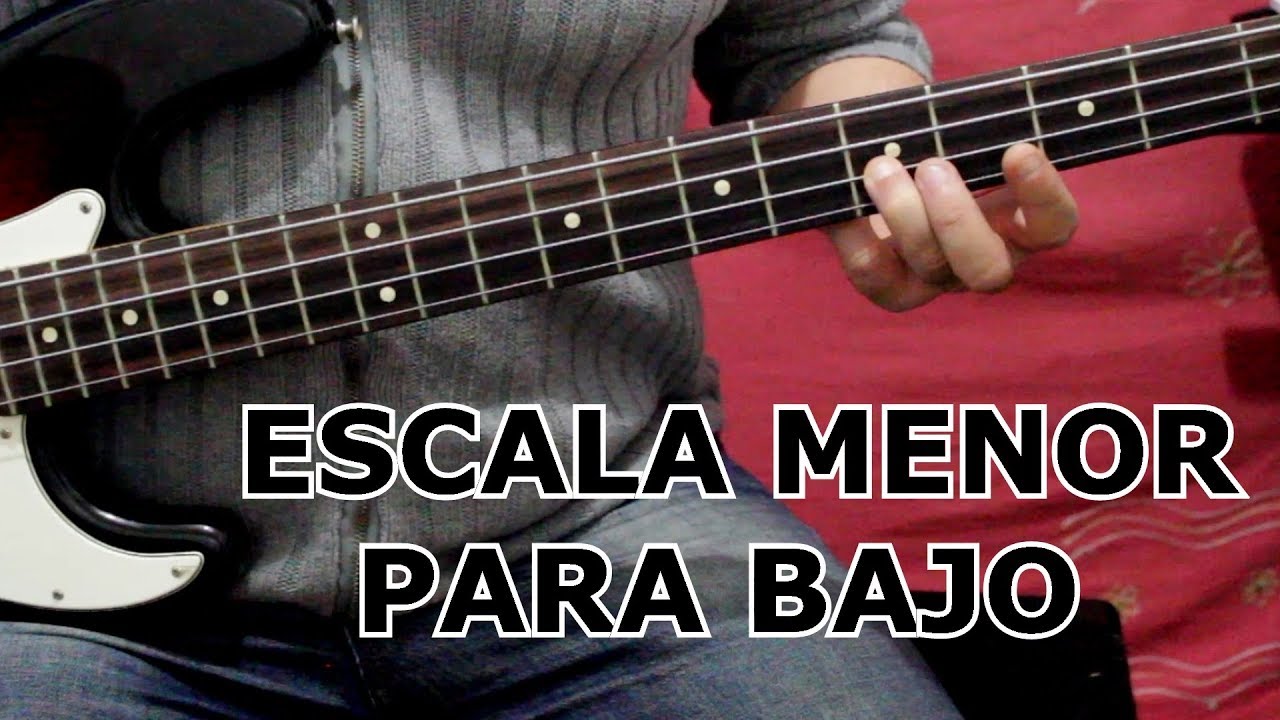 Escala MENOR en el BAJO y como tocarla