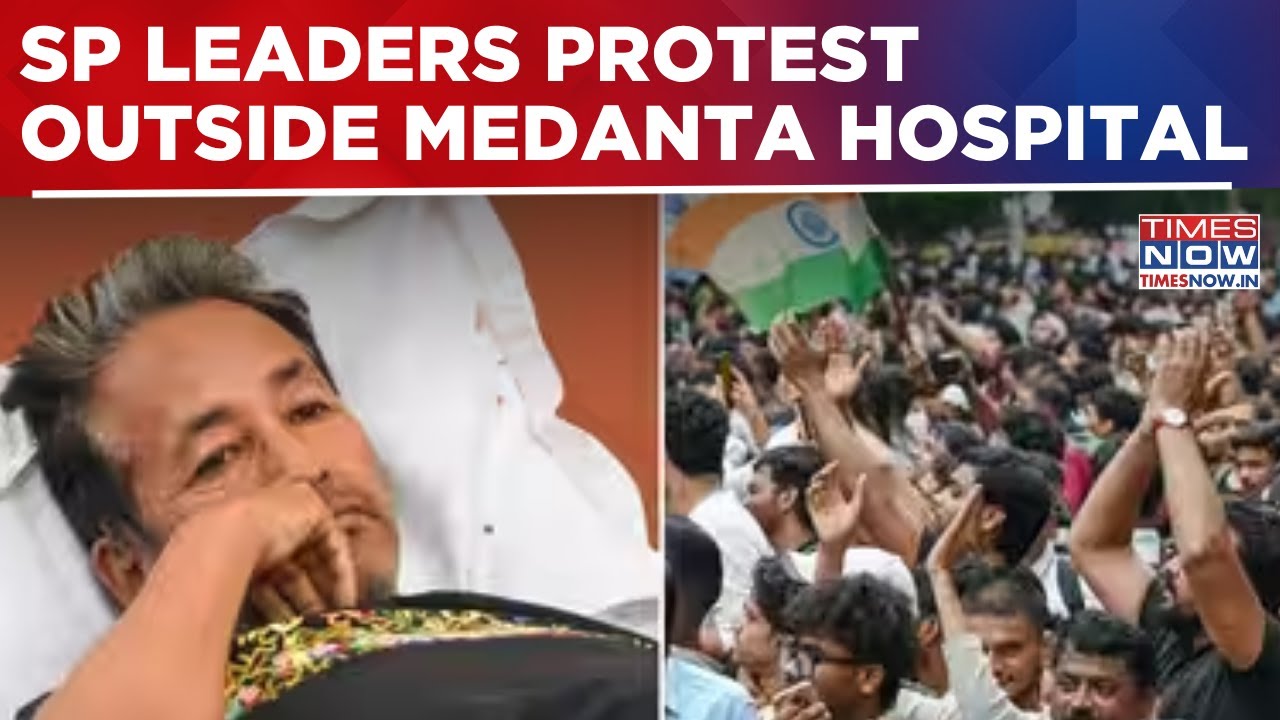 Samajwadi Party Leaders Stage Protest Outside Medanta Hospital Where Sonam Wangchuk Is Admitted