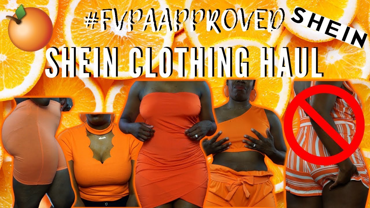🍊ALL ORANGE ERRTHANG #FVPAAPPROVED CLOTHING TRY-ON HAUL ft SHEIN 🧡