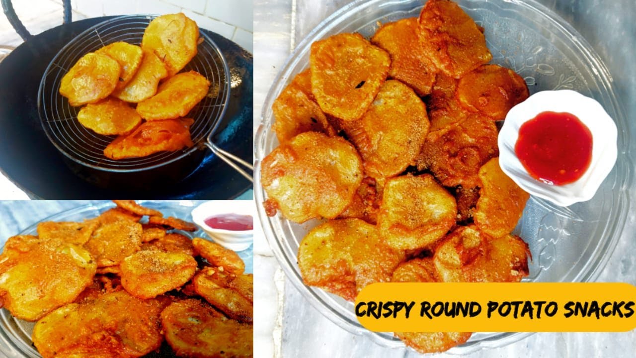Crispy Round Potato Snacks || An Easy Evening Snack Recipe By Mariyam!!