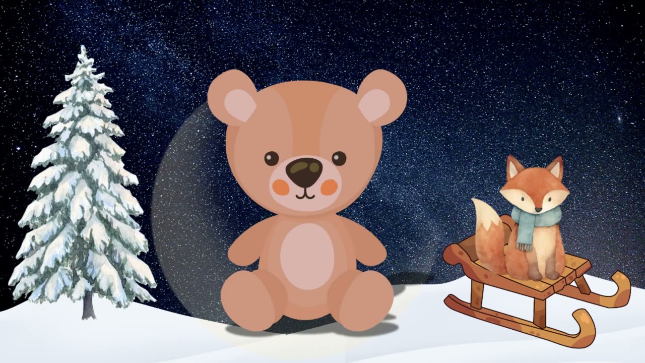 Medvídek Niko a tiché sáňkování pod hvězdami🌙  | Uspávací pohádka na dobrou noc