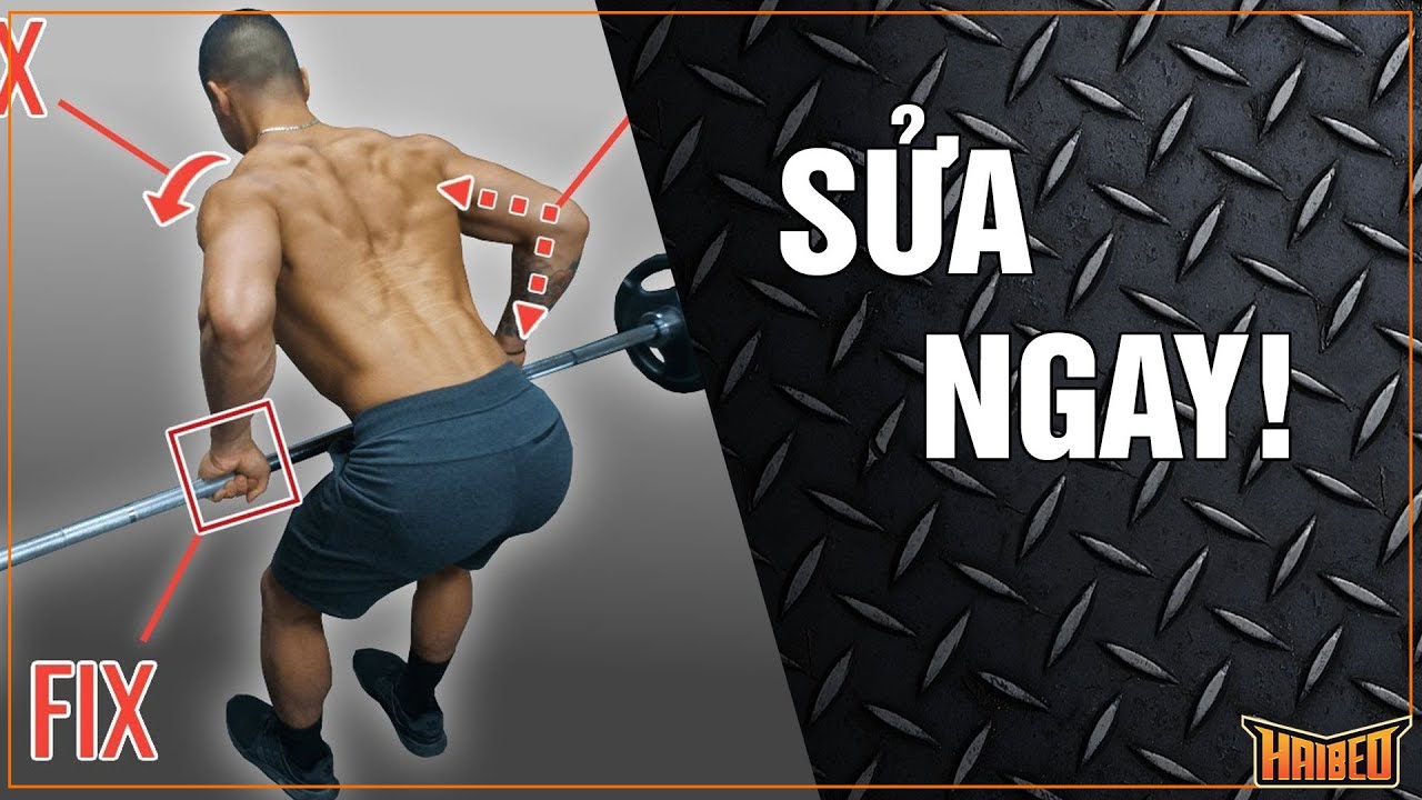 Tập Barbell Row đúng cách để phát triển lưng