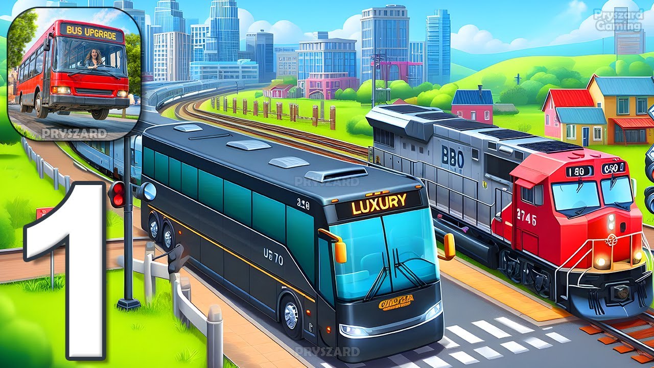 Bus Upgrade Simulator - Gameplay Walkthrough Part 1 - Pick Up Passengers & Manage Your Routes