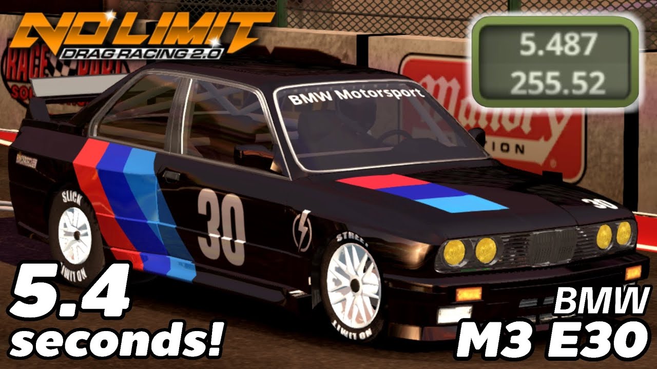 5,4 секунды BMW M3 E30 Tuning &mdash; Версия 2.5.5 | No Limit Drag Racing 2.0