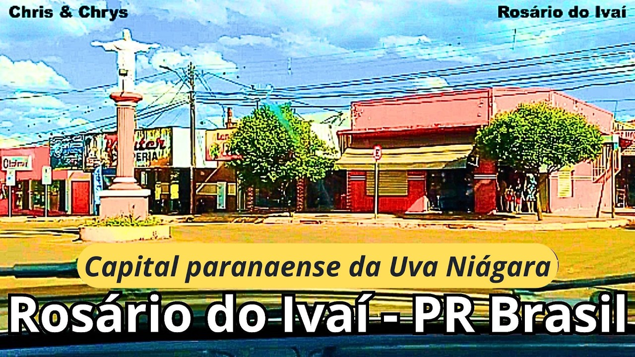 Passando por dentro de Rosário do Ivaí, PR Brasil