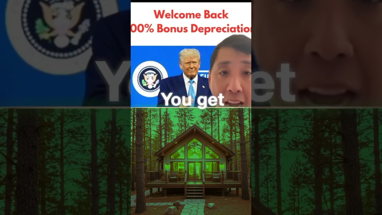 The STR tax loophole is now SUPERCHARGED: ✅ 100% Bonus Depreciation - Write off entire property