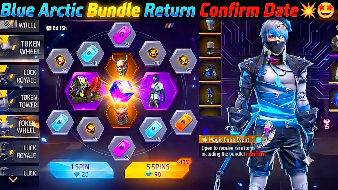 Arctic Blue Bundle Return🔥🤩 | artic blue ff return | artic blue bundle return 2026 | arctic blue