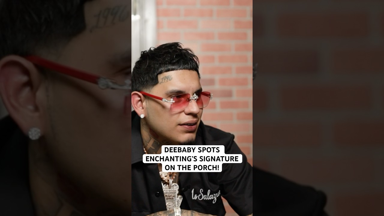 DeeBaby spots his friend Enchanting&rsquo;s signature on the porch during his interview! ❤️