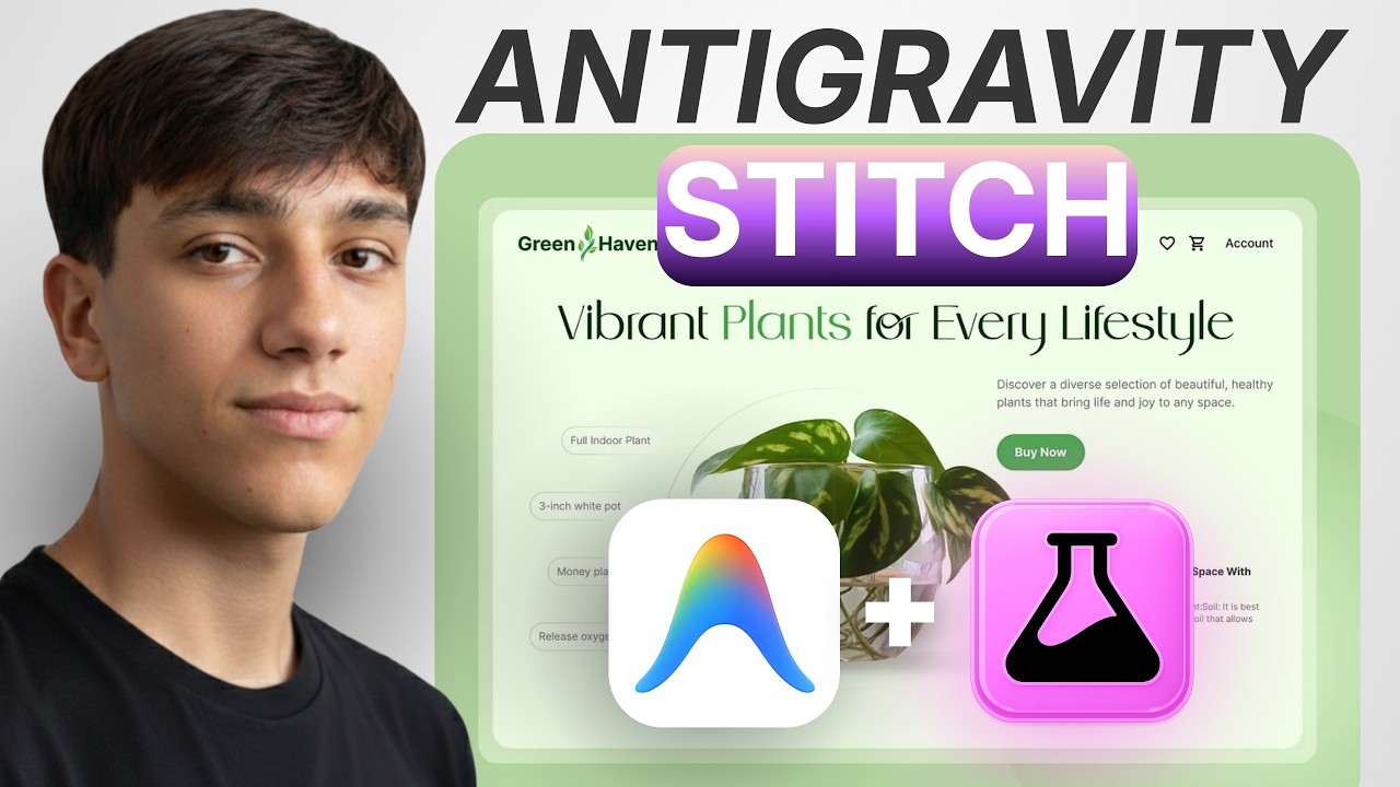 Antigravity + Stitch | Crea Sitios Web INCREÍBLES (Guía desde CERO)