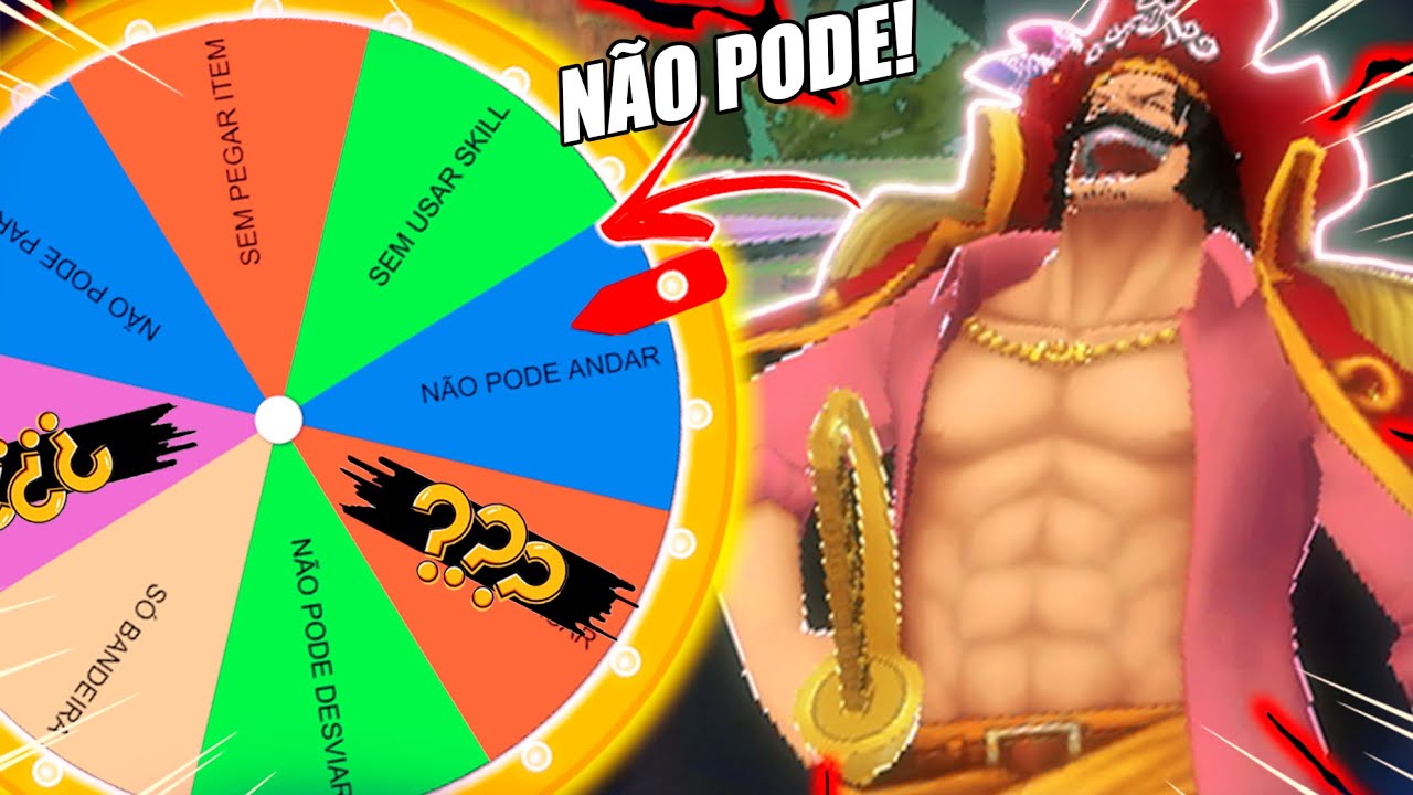 A ROLETA ESCOLHE O QUE EU N&Atilde;O POSSO FAZER NA RANQUEADA DO ONE PIECE BOUNTY RUSH! M&Aacute;S...