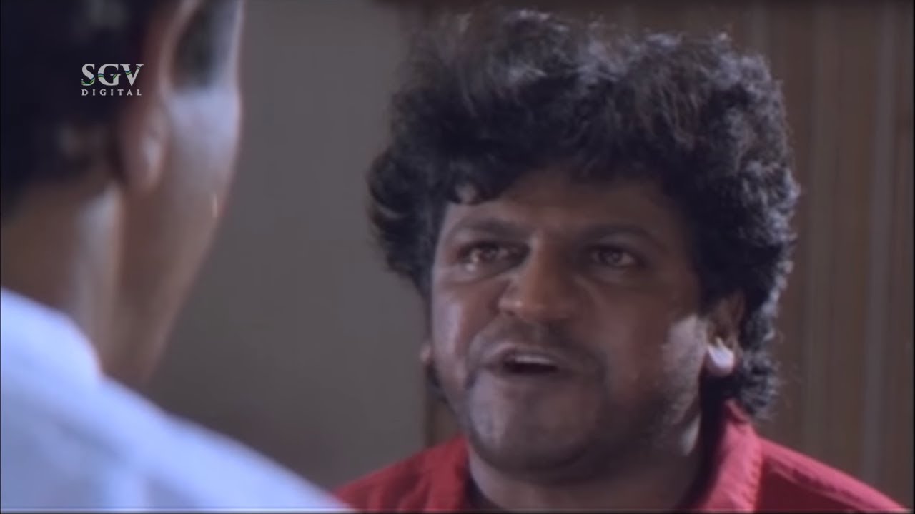 Shivarajkumar Hits Politician for asking his Support | Best Scene of Simhada Mari Kannada Movie