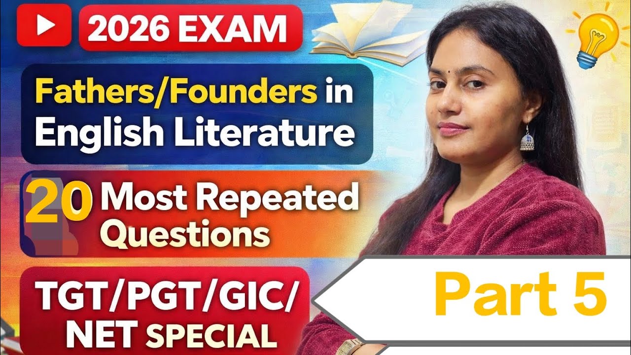 Fathers in English Literature | 20 most repeated Questions |TGT PGT Repeated Question