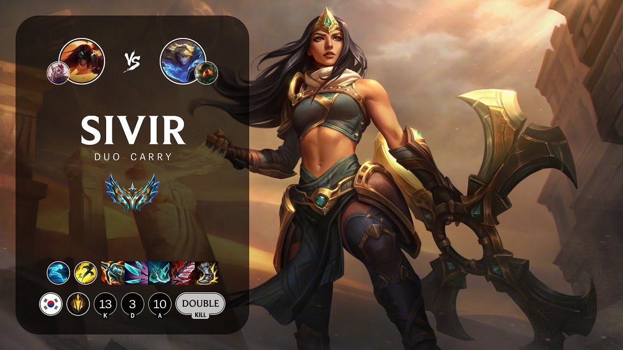 Sivir ADC vs Ezreal - KR Challenger Patch 13.24
