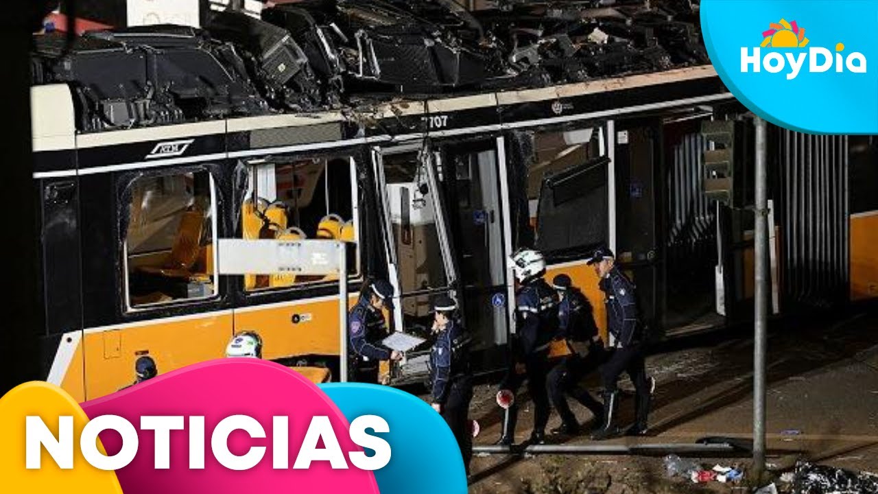 Equipos de emergencia trabajan en el lugar del descarrilamiento de un tranvía en Milán | Hoy Día