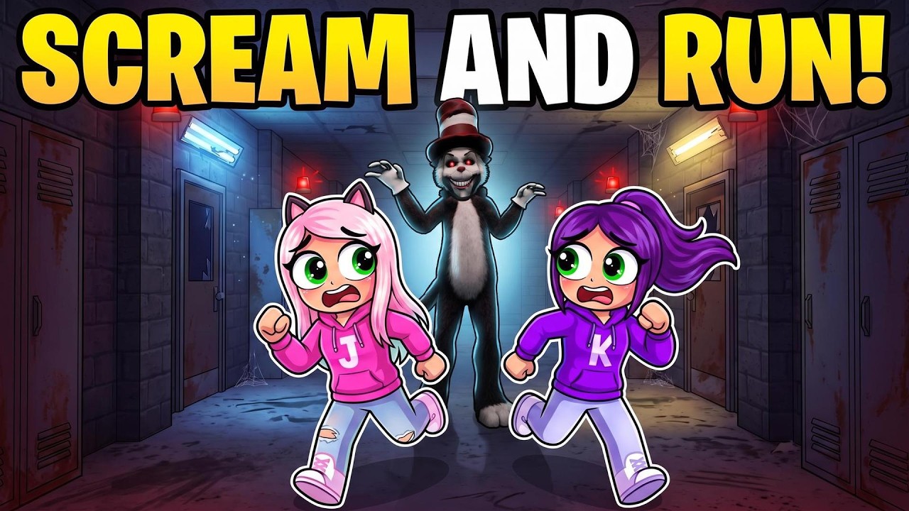 Can we escape the Cat in the Hat? | Roblox: Scream and Run