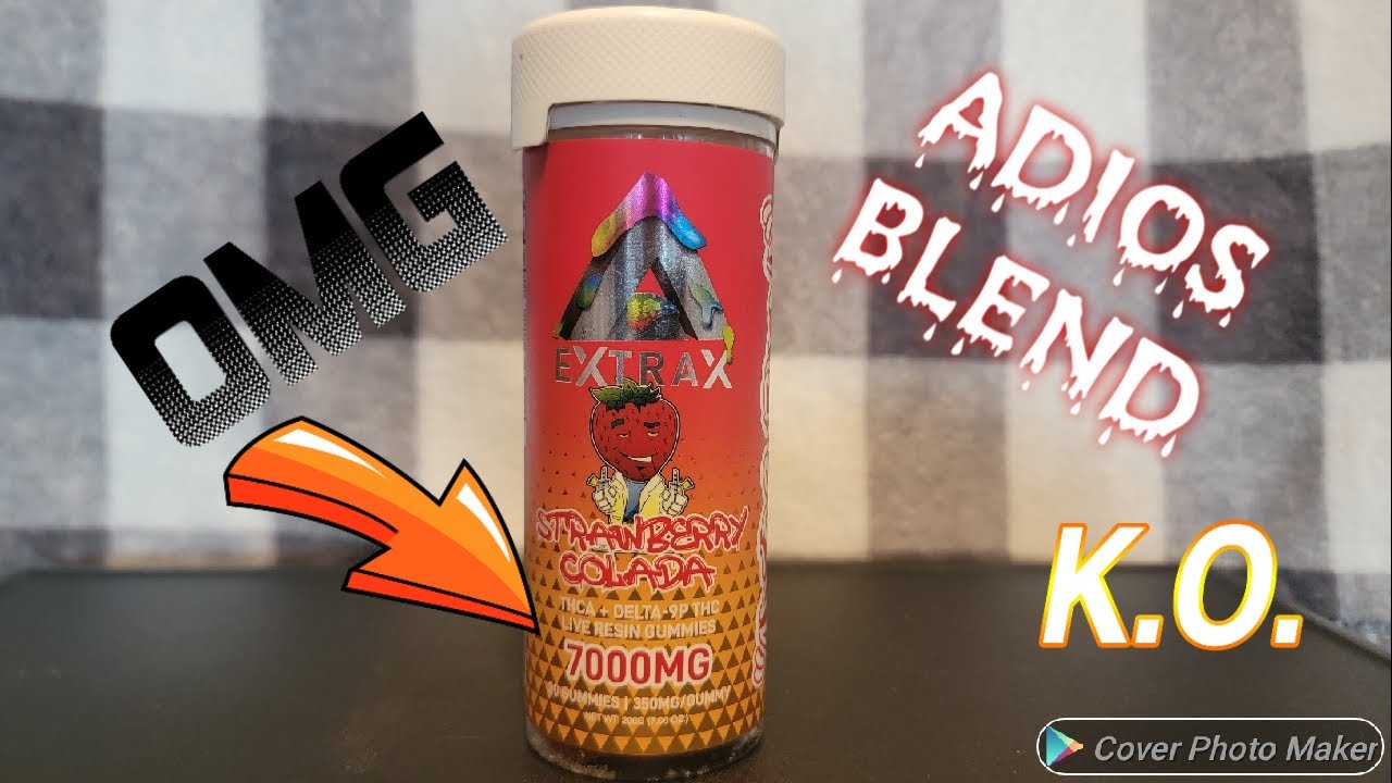 Reviewing Extrax Adios Blend 7000mg THCA + D-9P THC Gummies💯🔥